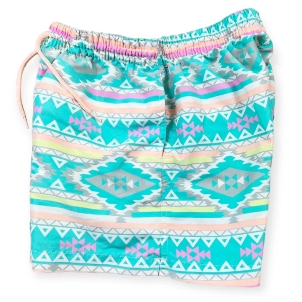 Chubbies Pastel Aztec 4 Way Stretch Swim Shorts Trunks Liner Southwestern